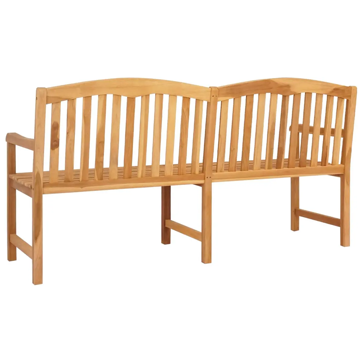 Outdoor Garden Bench in Solid Teak Wood, 150cm