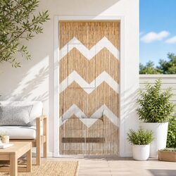 Durable Bamboo Insect Door Curtain with Stylish Prints