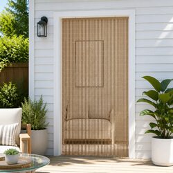 Insect Door Curtain Multicolour 100 x 200 cm Bamboo Indoor Outdoor Window Screen