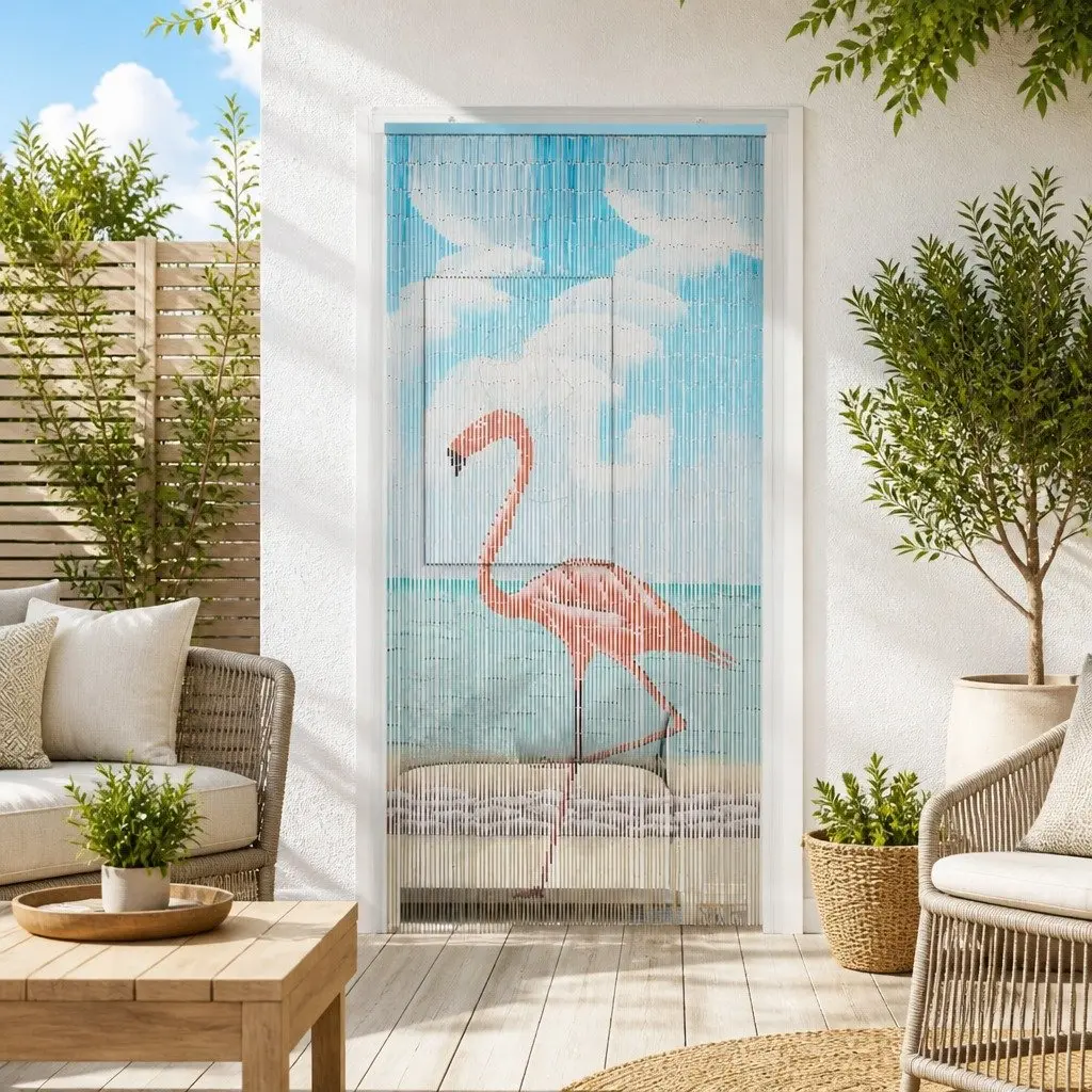 Natural Bamboo Insect Door Curtain 200 x 90 cm