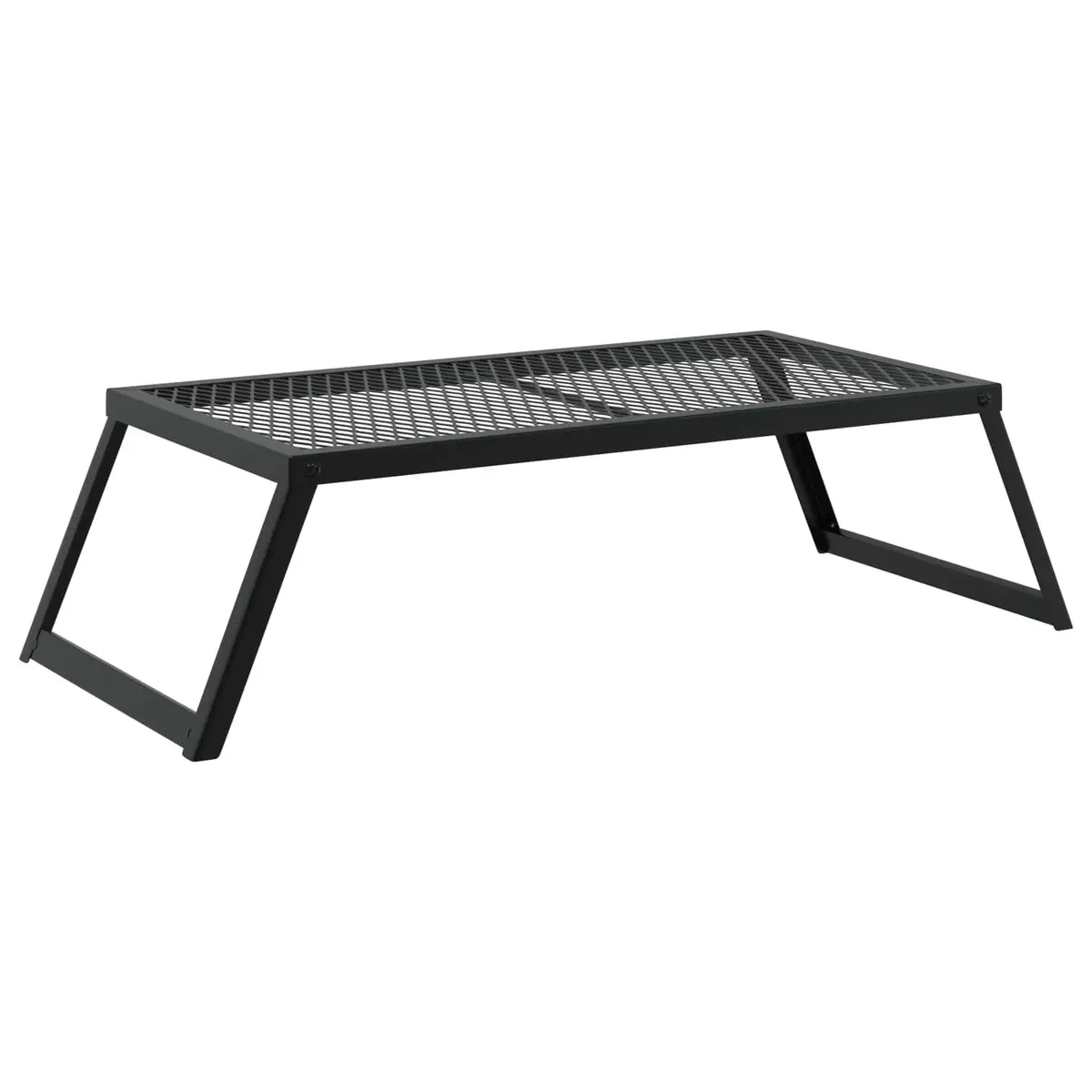 Black Folding Camping Grill for Outdoor Cooking