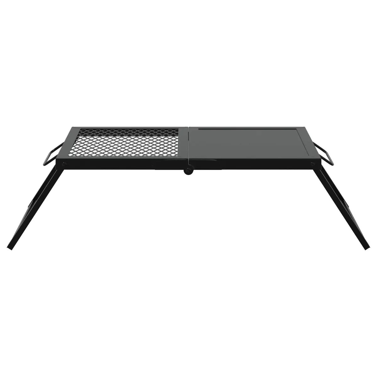 Foldable Camping Grill Alloy Steel 31.5 x 26.5 x 4 cm Black