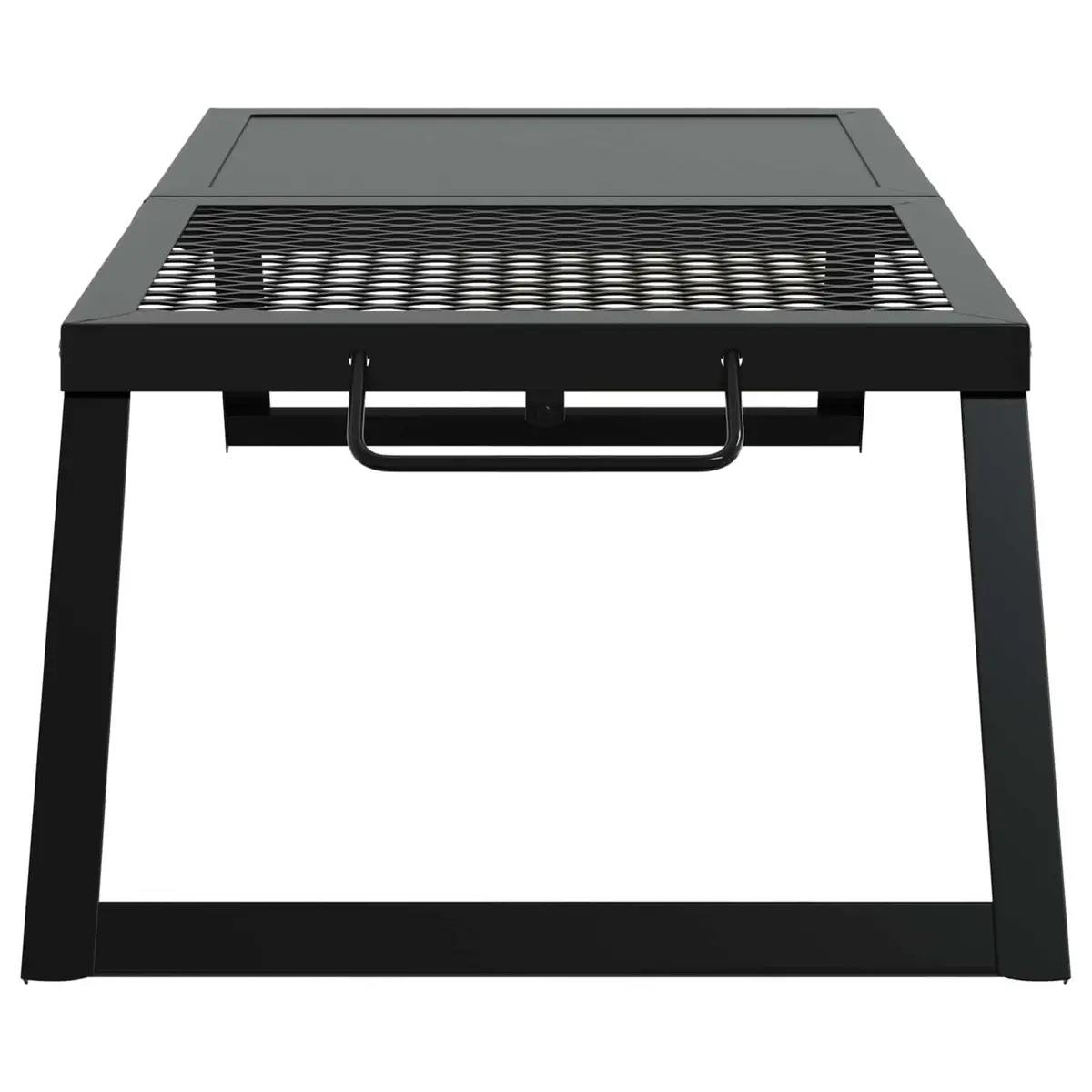 Foldable Camping Grill Alloy Steel 31.5 x 26.5 x 4 cm Black