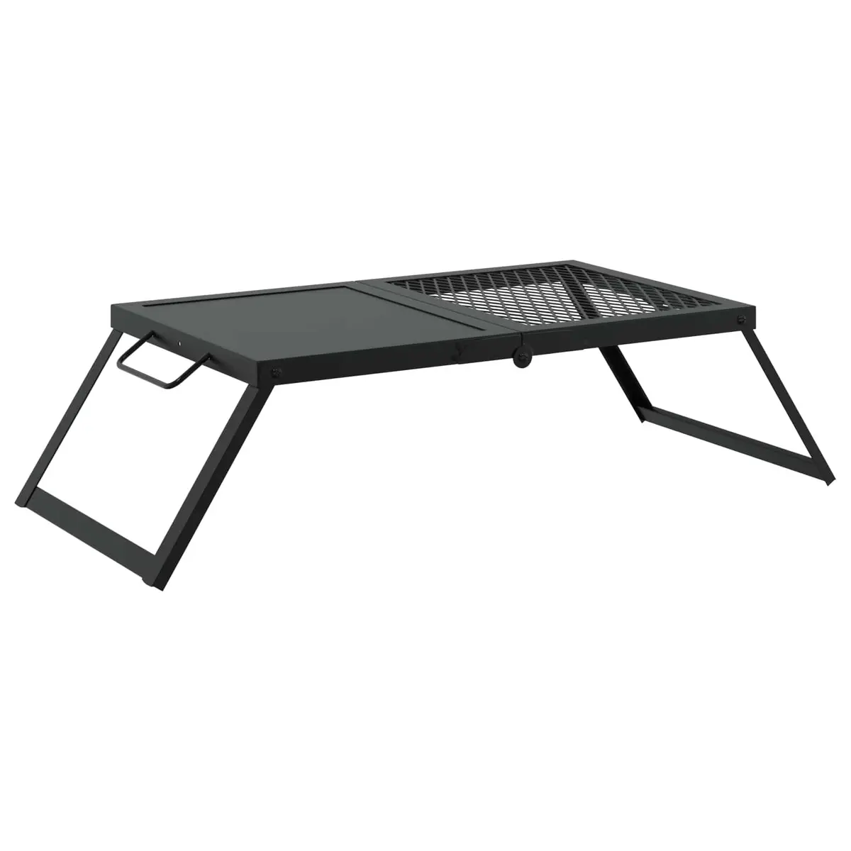 Foldable Camping Grill Alloy Steel 31.5 x 26.5 x 4 cm Black
