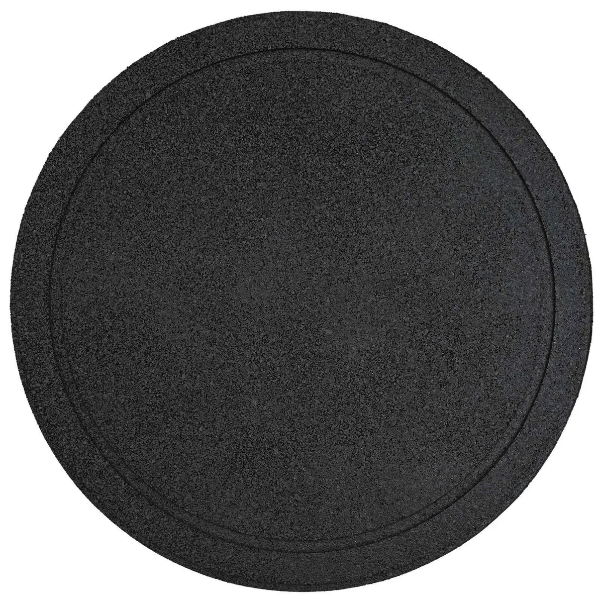 Stepping Stone Rubber Ø 44 x 2 cm Black 6 Piece Garden Pathway Outdoor Decor