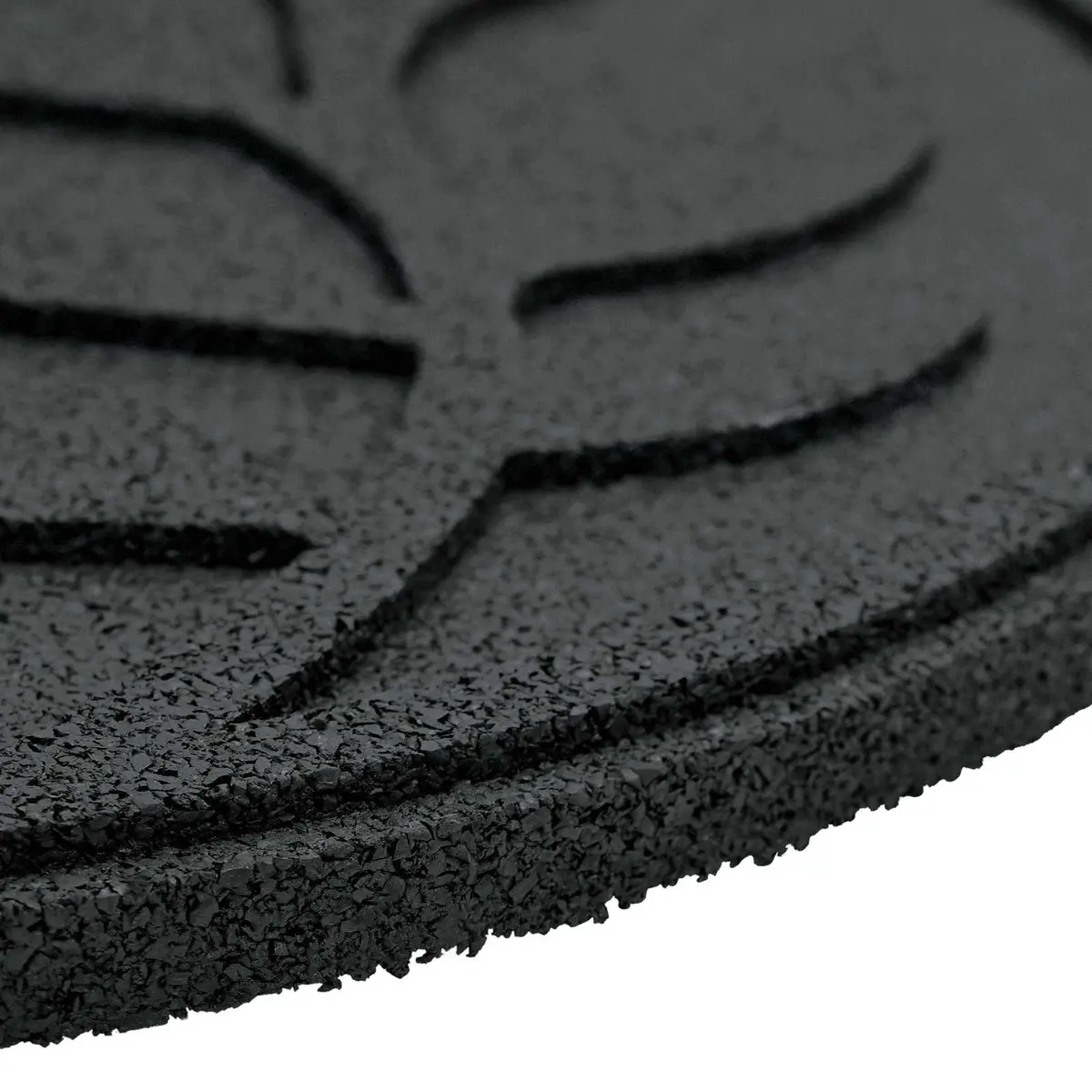 Stepping Stone Rubber Ø 44 x 2 cm Black 6 Piece Garden Pathway Outdoor Decor