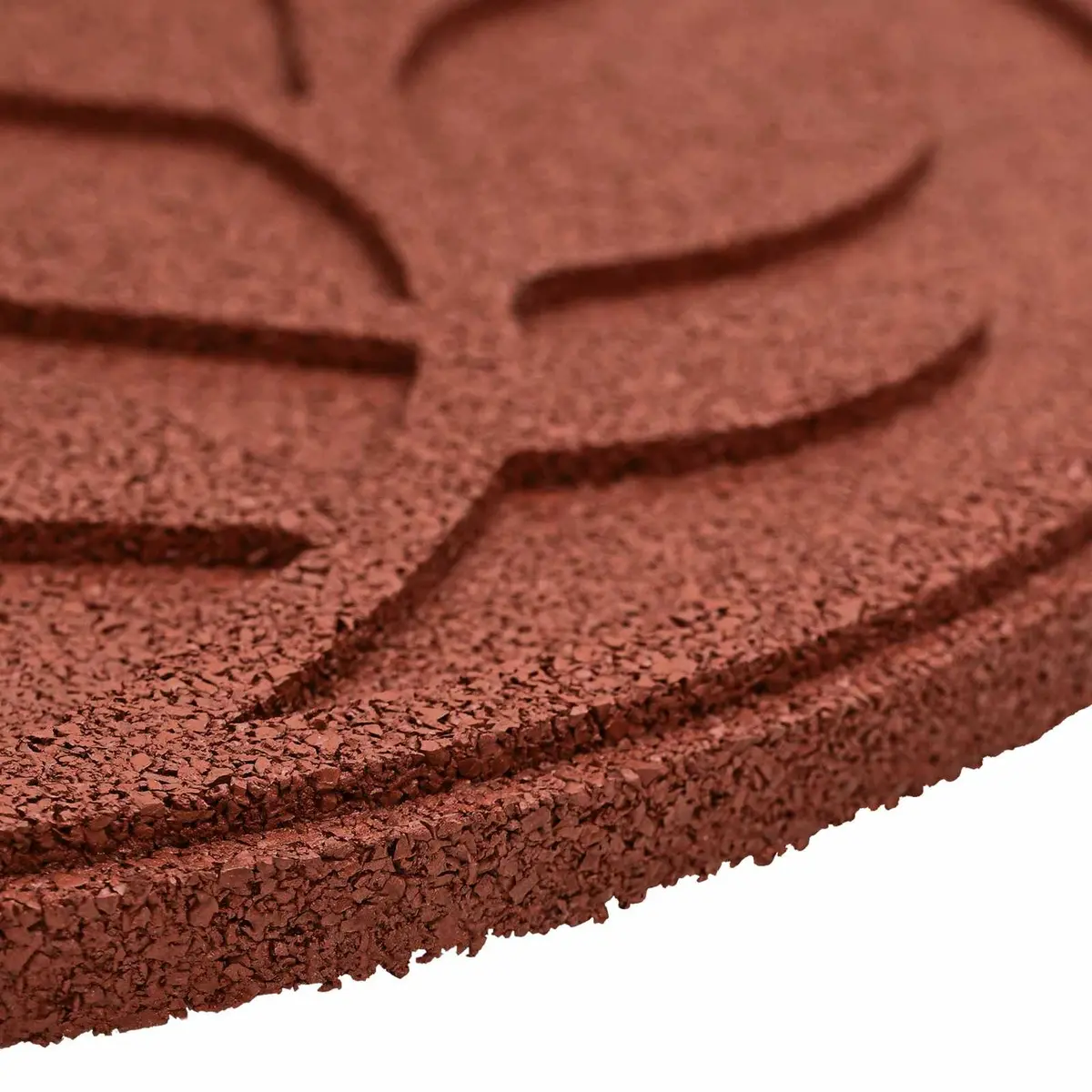 Red Round Garden Pathway Rubber Stepping Stones