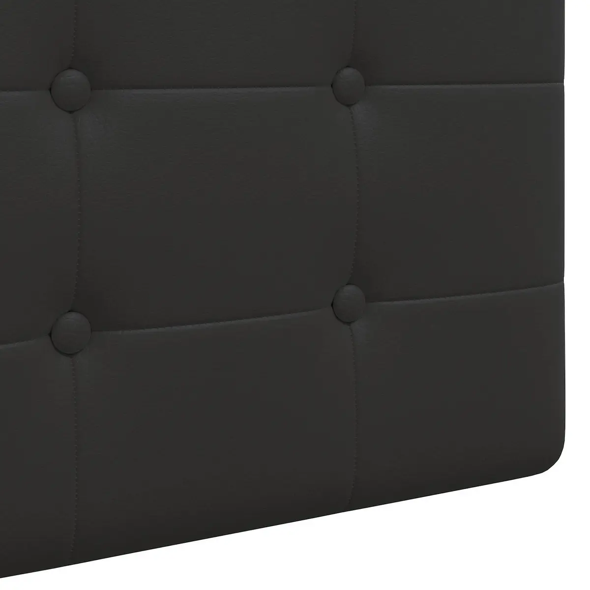 Black Wall-Mounted Hanging Headboard