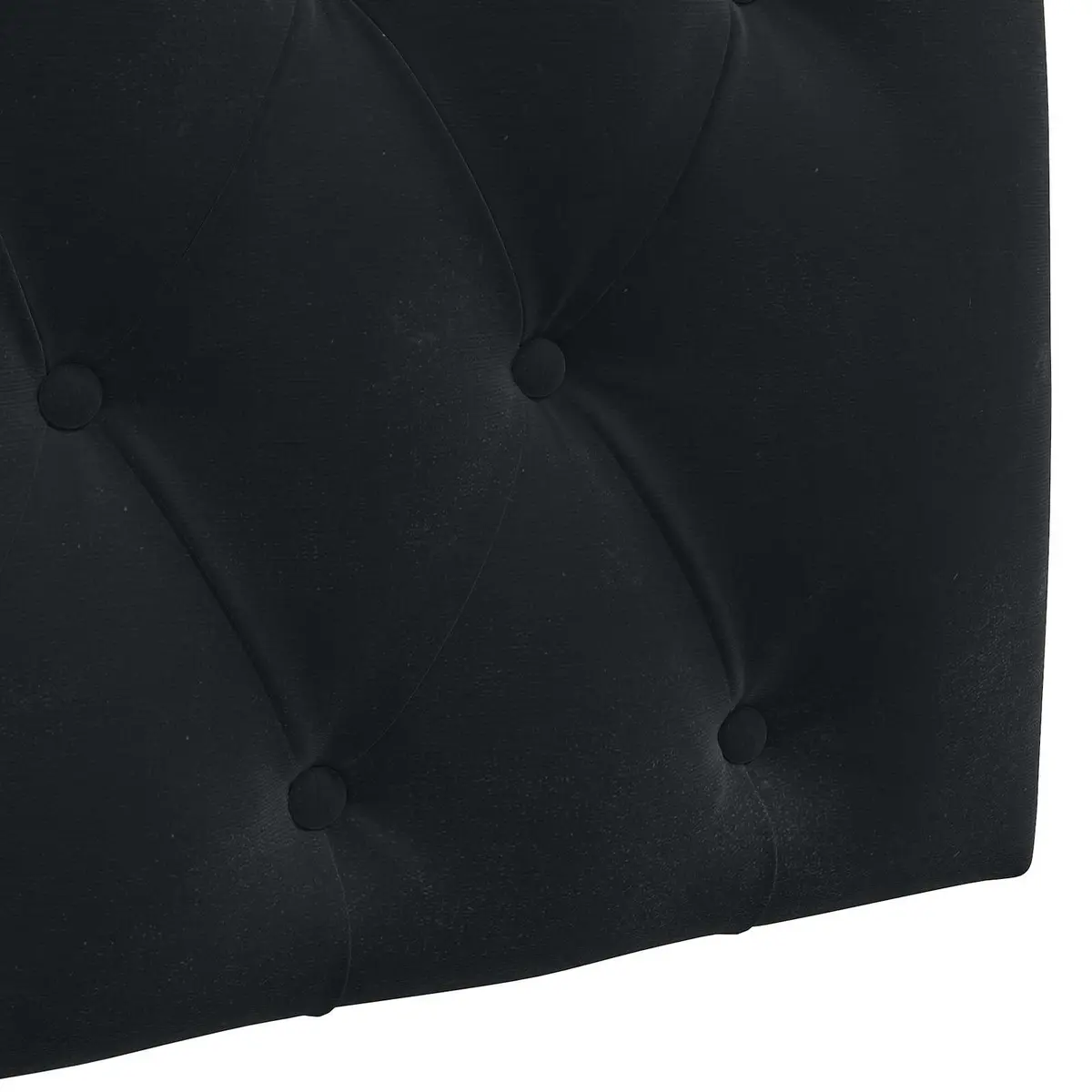 Black Velvet Hanging Headboard with LED Light