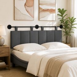 Premium Wall-Mounted Upholstered Headboard in Grey