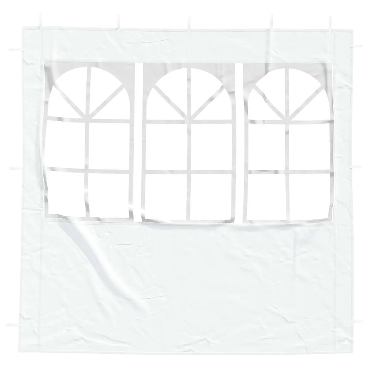 Party Tent Sidewall PE 200 x 195 cm White Rectangular with Windows