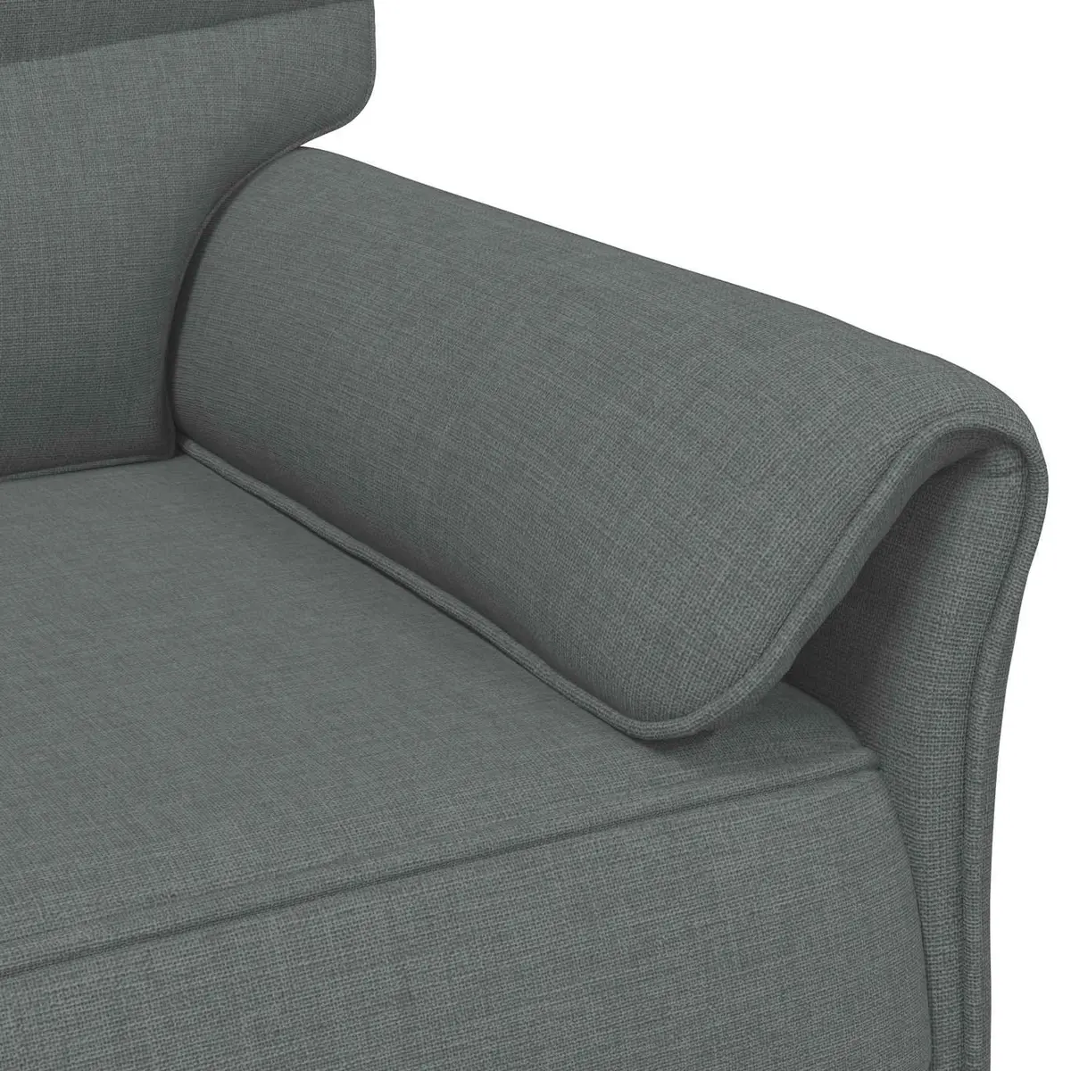 Grey Sofa with Durable Metal Frame
