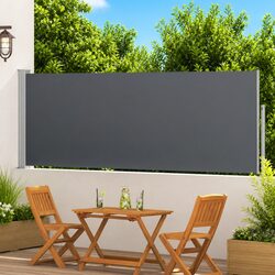 Durable Retractable Side Awning 300 x 100 cm for Outdoor Use