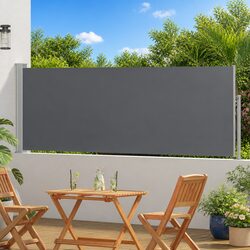 Durable Retractable Side Awning 500 x 100 cm for Outdoor Use