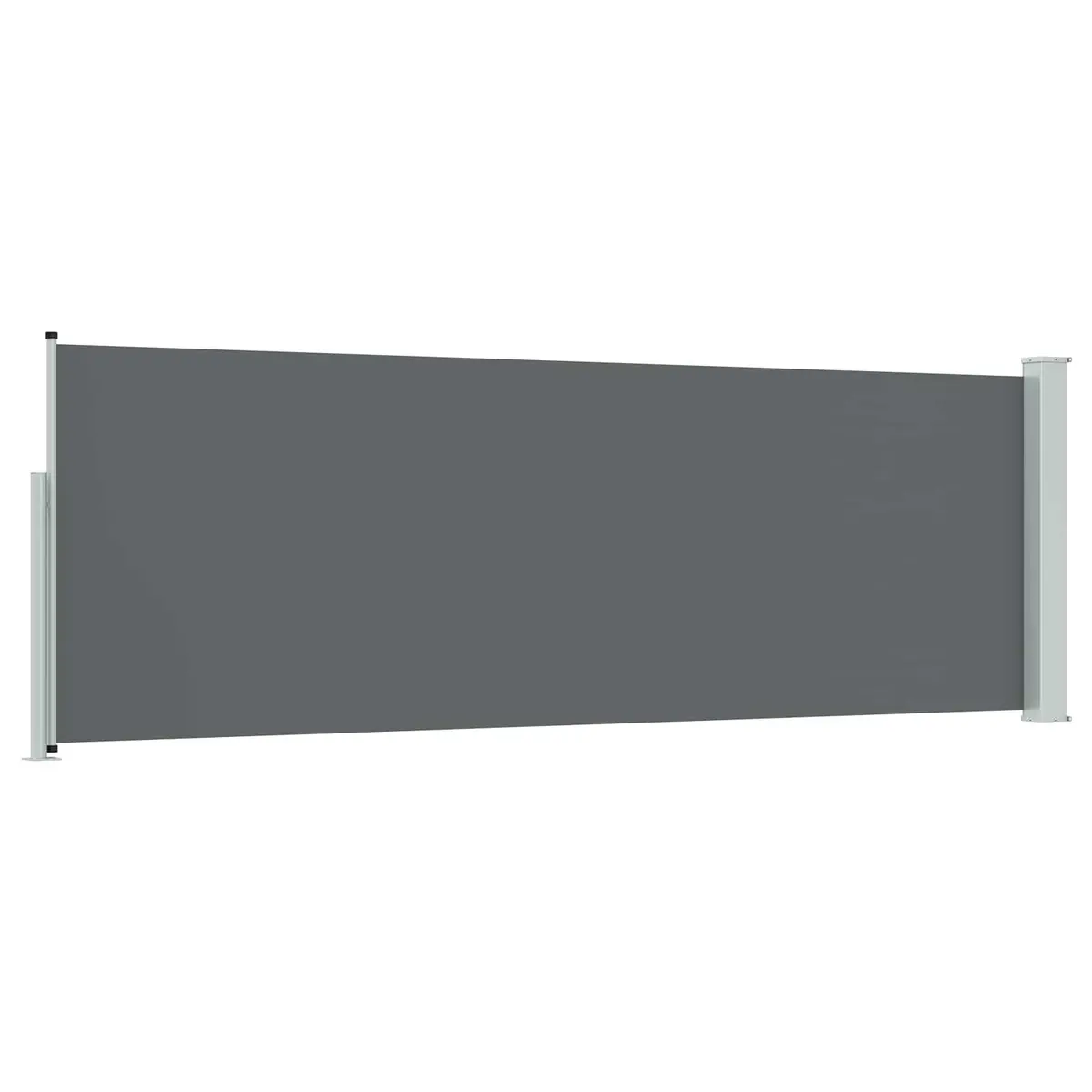 Retractable Side Awning Polyester 500 x 100 cm Anthracite