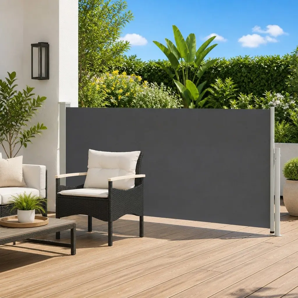 Retractable Side Awning 117 x 500 cm Anthracite