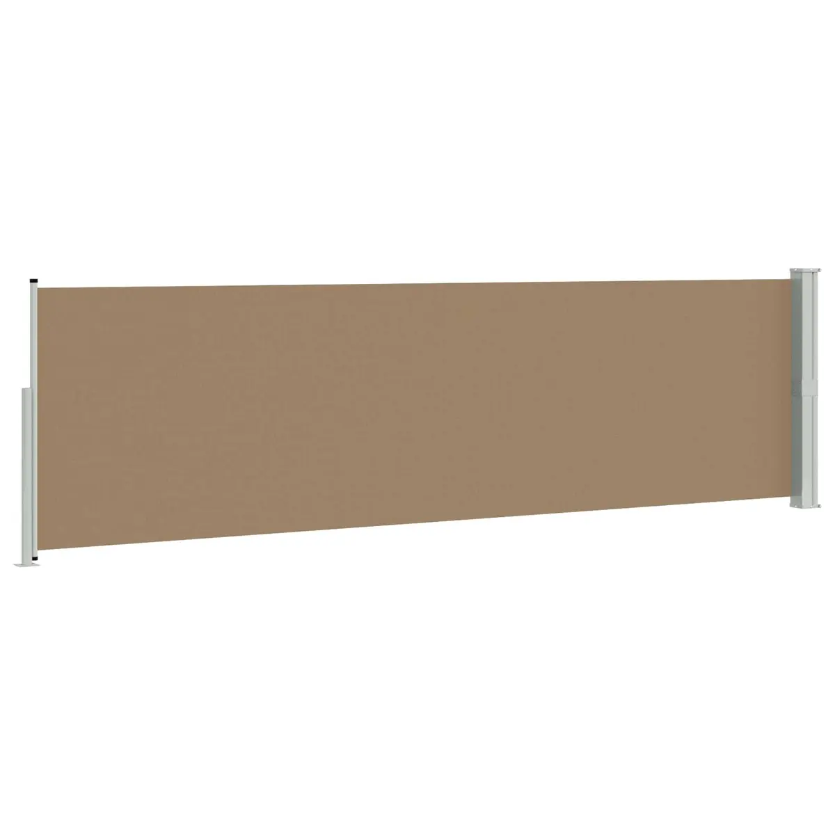 Retractable Side Awning Polyester 140 x 500 cm Taupe