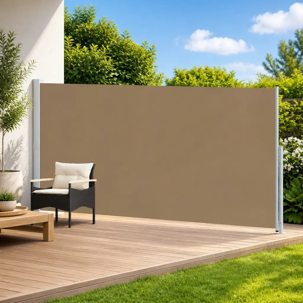 Retractable Side Awning 180 x 500 cm for Outdoor Use