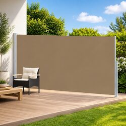 Durable Retractable Side Awning 180 x 500 cm for Outdoor Use