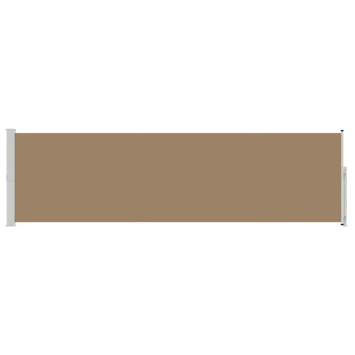 Retractable Side Awning Steel 117 x 600 cm Taupe