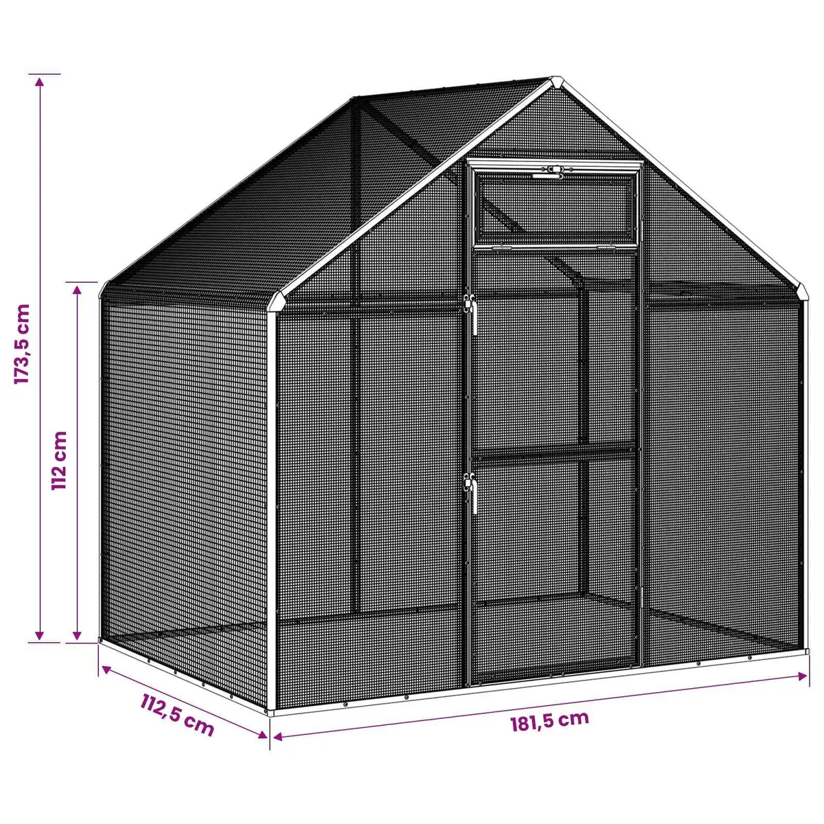 Large Silver Outdoor Bird Cage for Secure Living