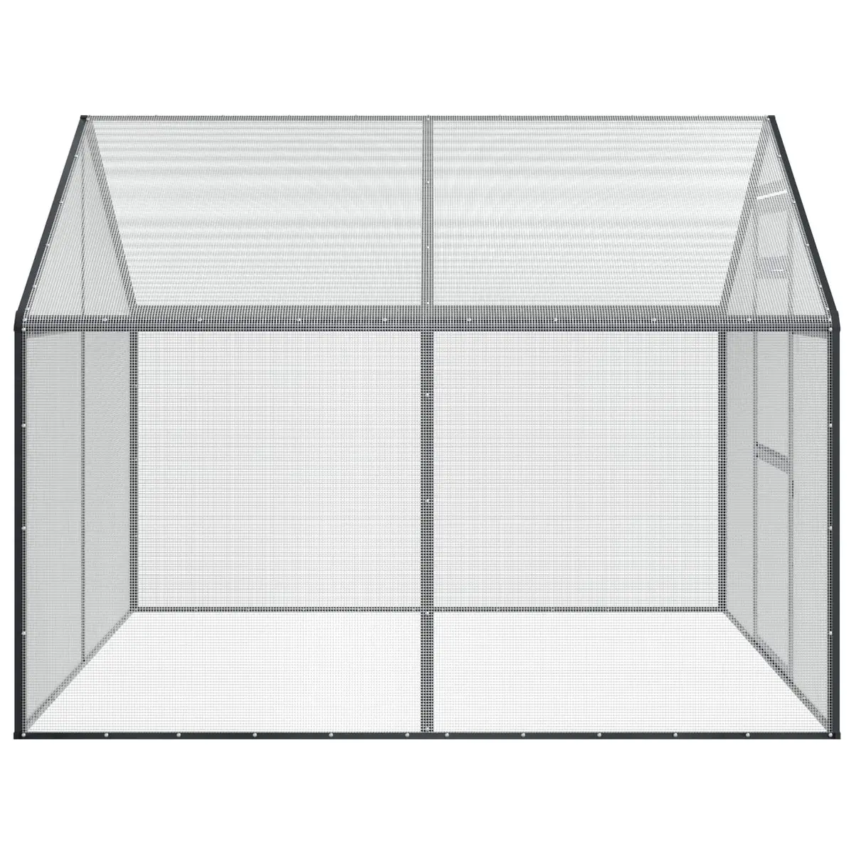 Bird Cage Anthracite Outdoor Garden Aviary Welded Wire Mesh Waterproof UV