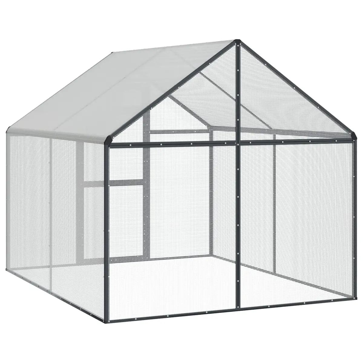 Bird Cage Anthracite Outdoor Garden Aviary Welded Wire Mesh Waterproof UV