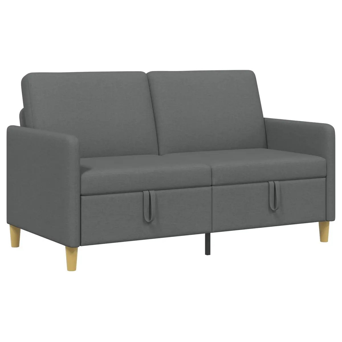 Storage Sofa Polyester 152cm Dark Grey
