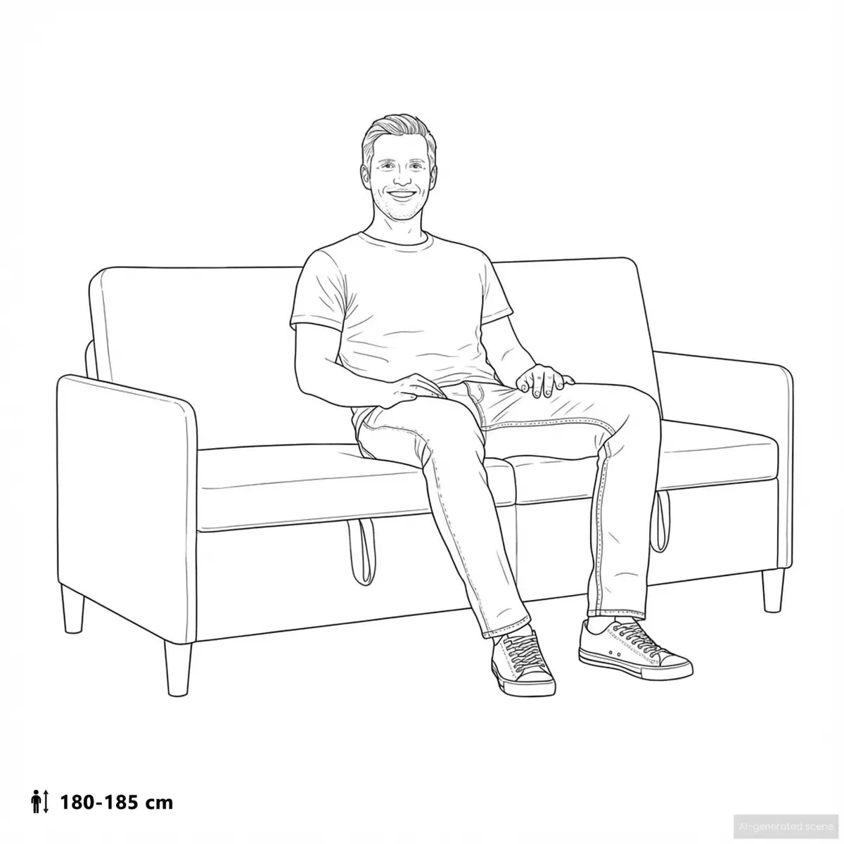 Black Sofa with Lift-Up Storage for Living Room
