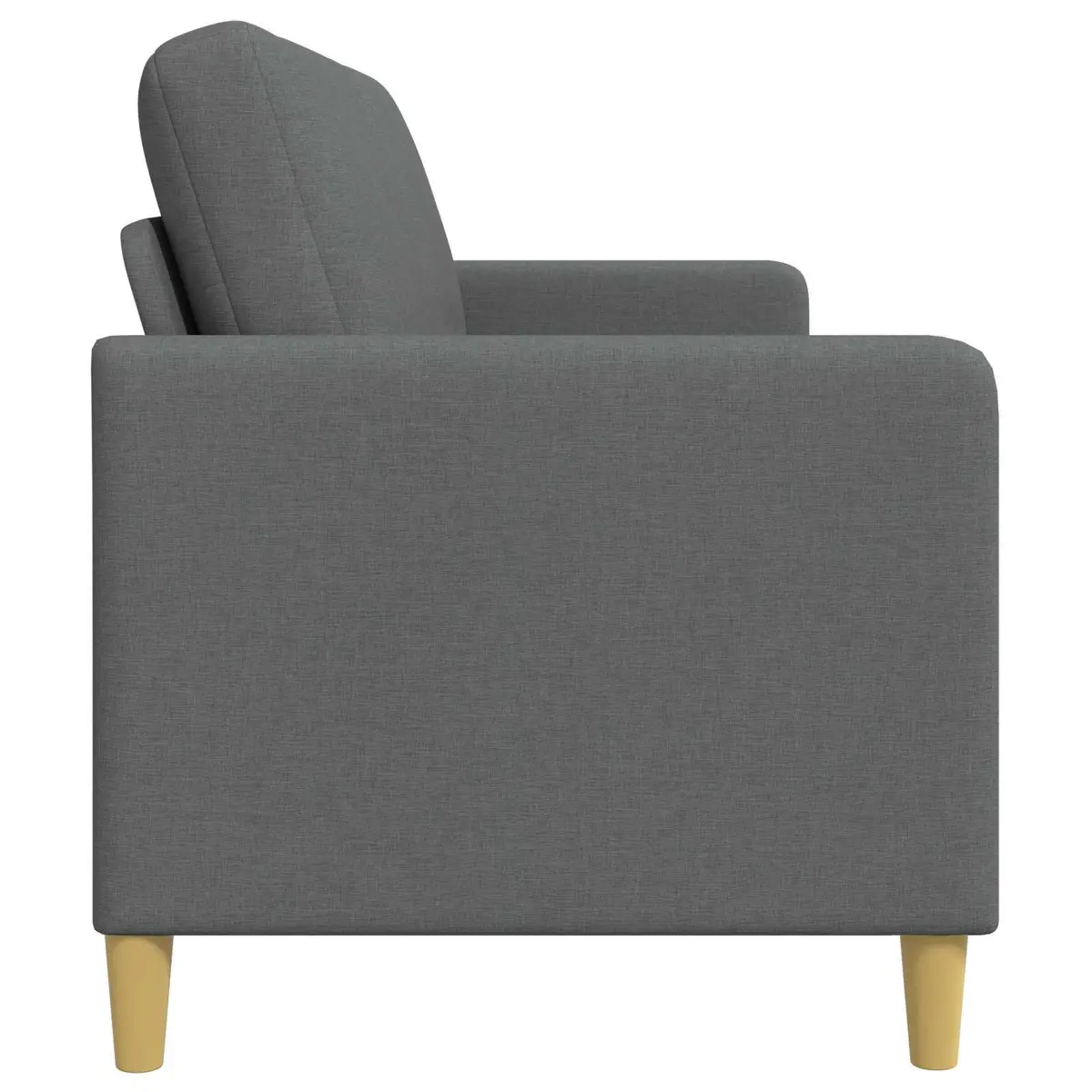 Storage Sofa Polyester Dark Grey 192 x 78 x 87 cm Modern Lift-Up Seat Removable Covers