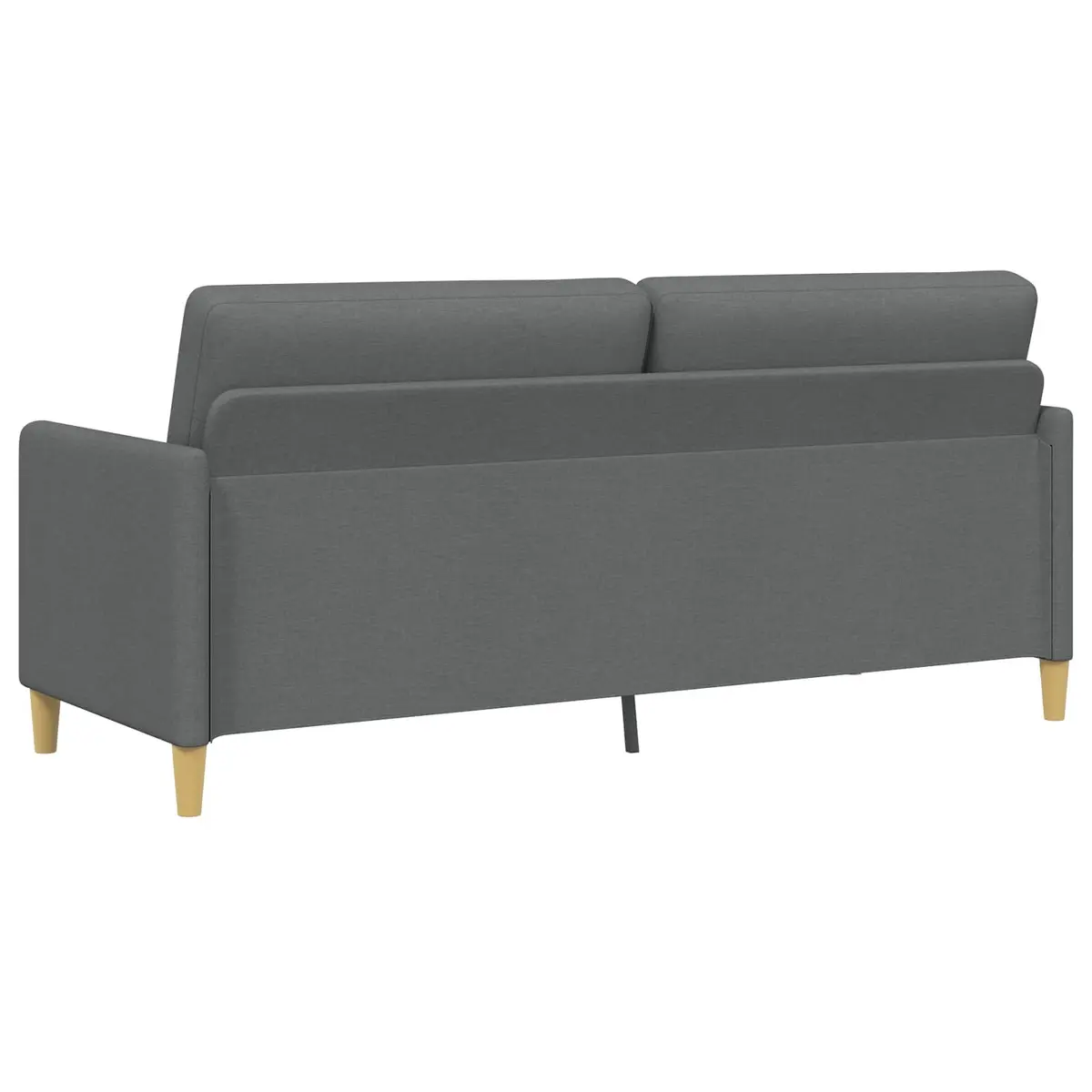 Storage Sofa Polyester Dark Grey 192 x 78 x 87 cm Modern Lift-Up Seat Removable Covers