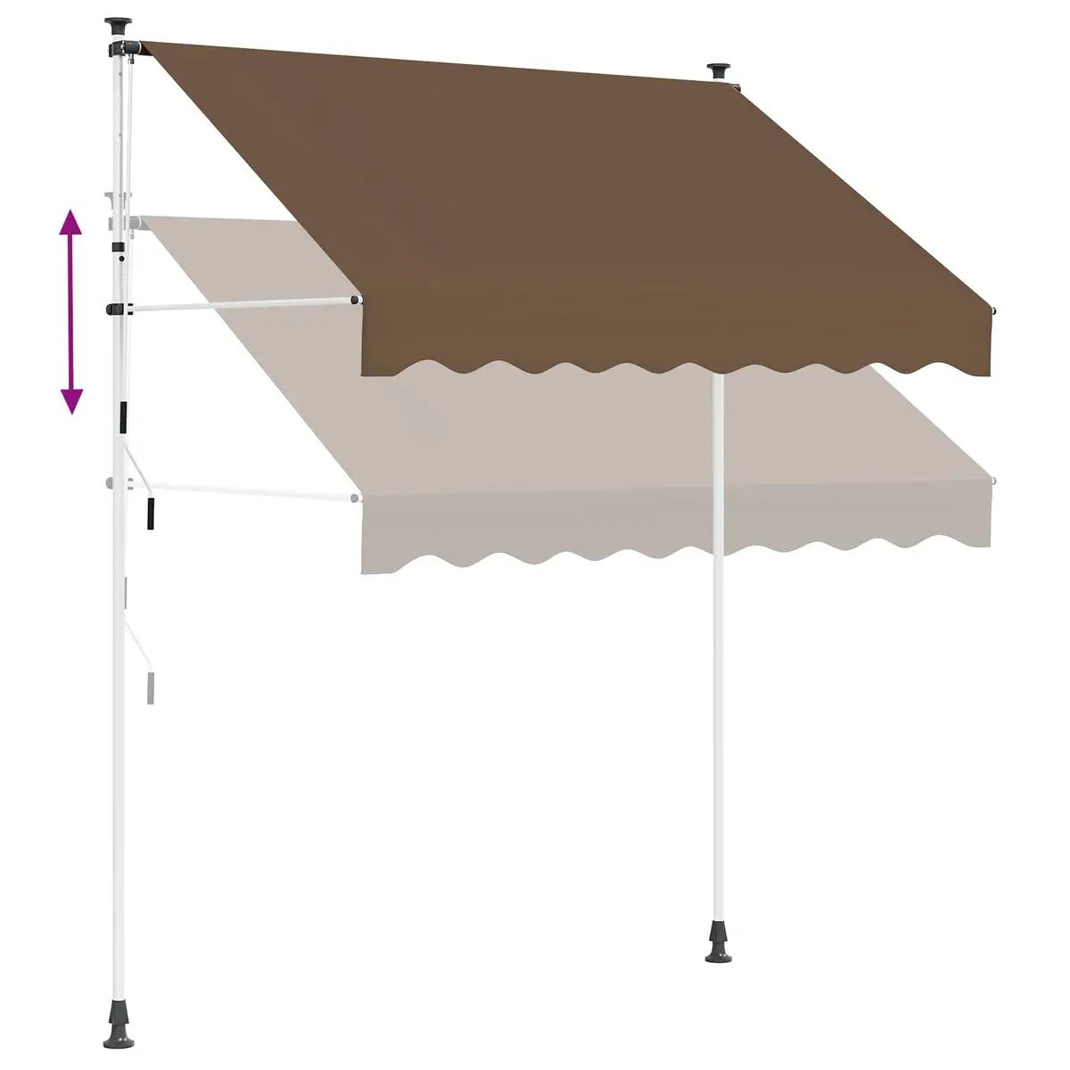 300cm Manual Retractable Awning for Outdoor Spaces