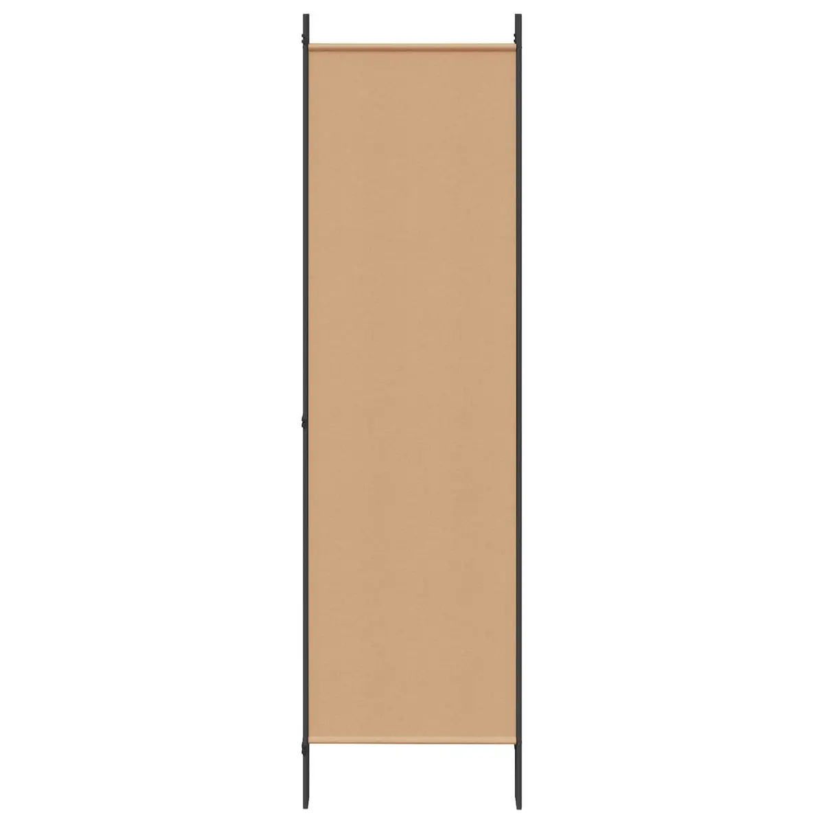 5-Panel Room Divider Polyester 250 x 180 cm Beige Fabric