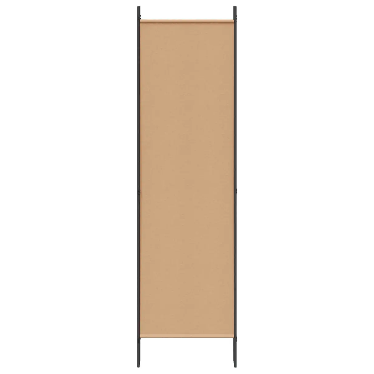 Beige Folding Privacy Screen with 6 Adjustable Panels