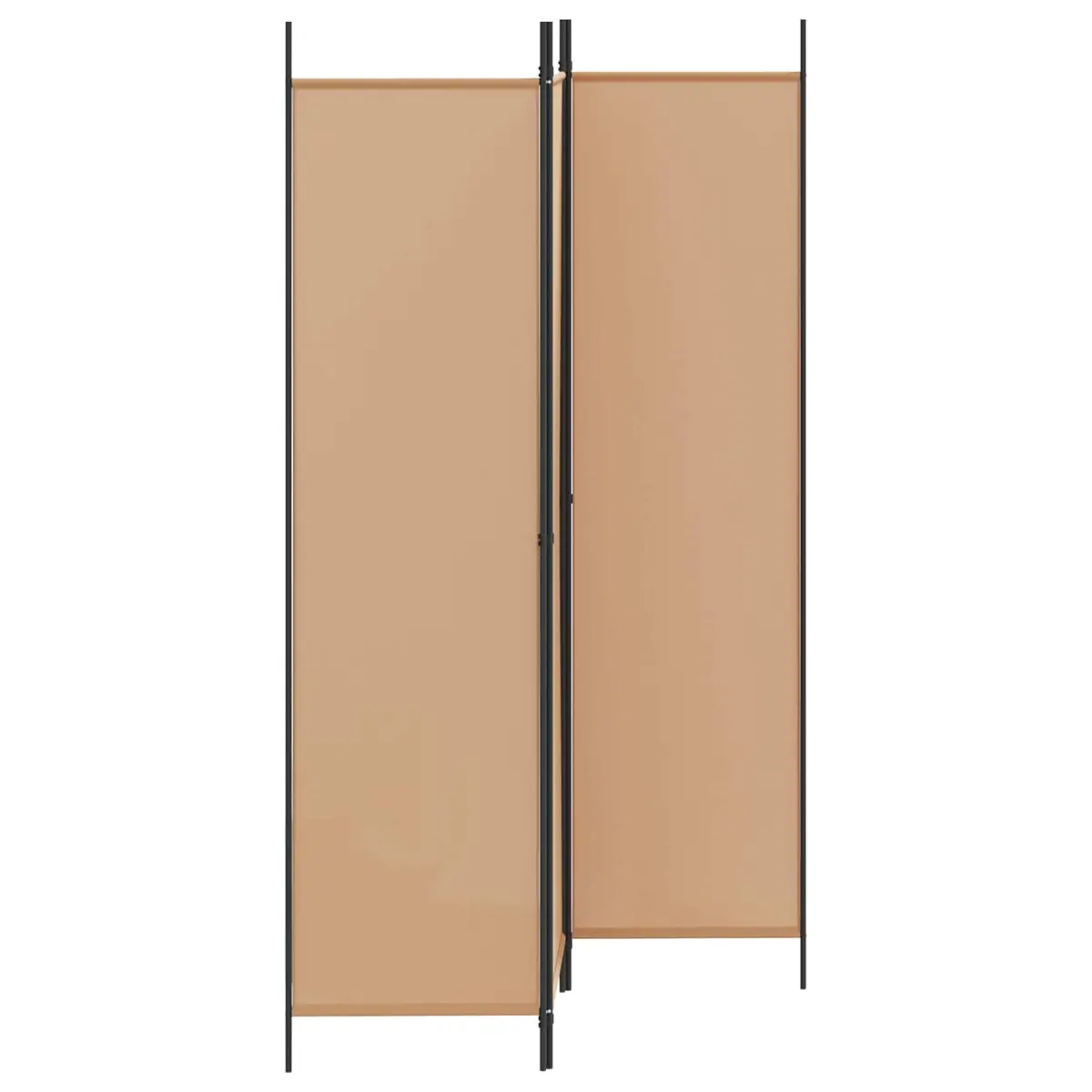 Beige 3-Panel Folding Room Divider for Indoor Privacy