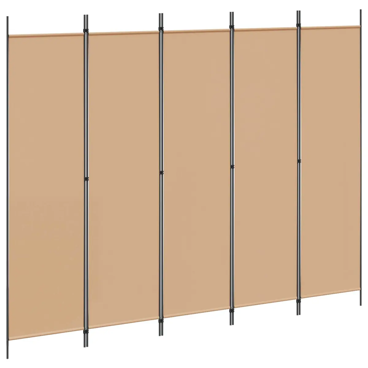 5-Panel Folding Privacy Screen with Durable Fabric