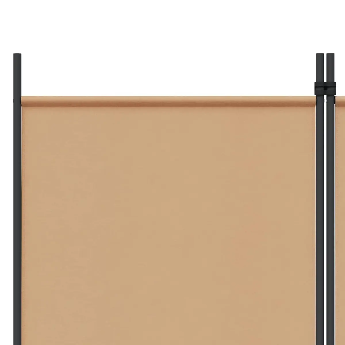Beige 6-Panel Folding Screen Room Divider 300x200cm