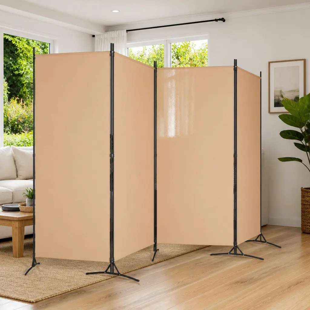 6-Panel Folding Privacy Screen for Indoor Use