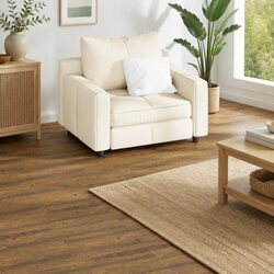 Brown Wood Look Self-Adhesive PVC Flooring Planks - 36 pcs