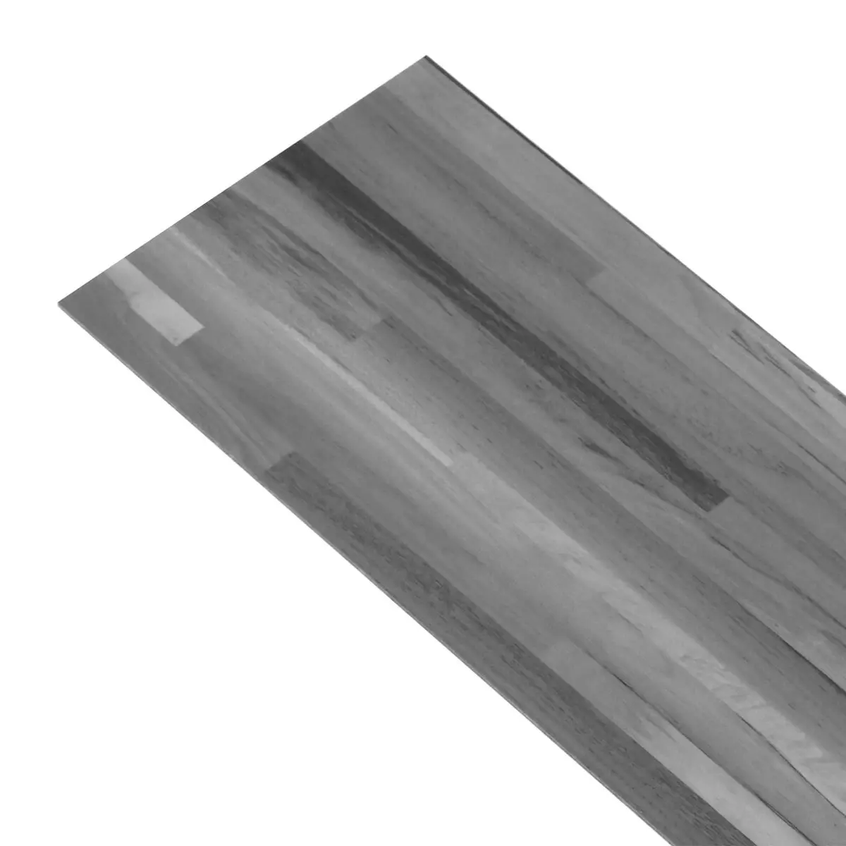 Self-Adhesive PVC Planks Indoor Flooring Grey Striped 5.02m² 36 Count