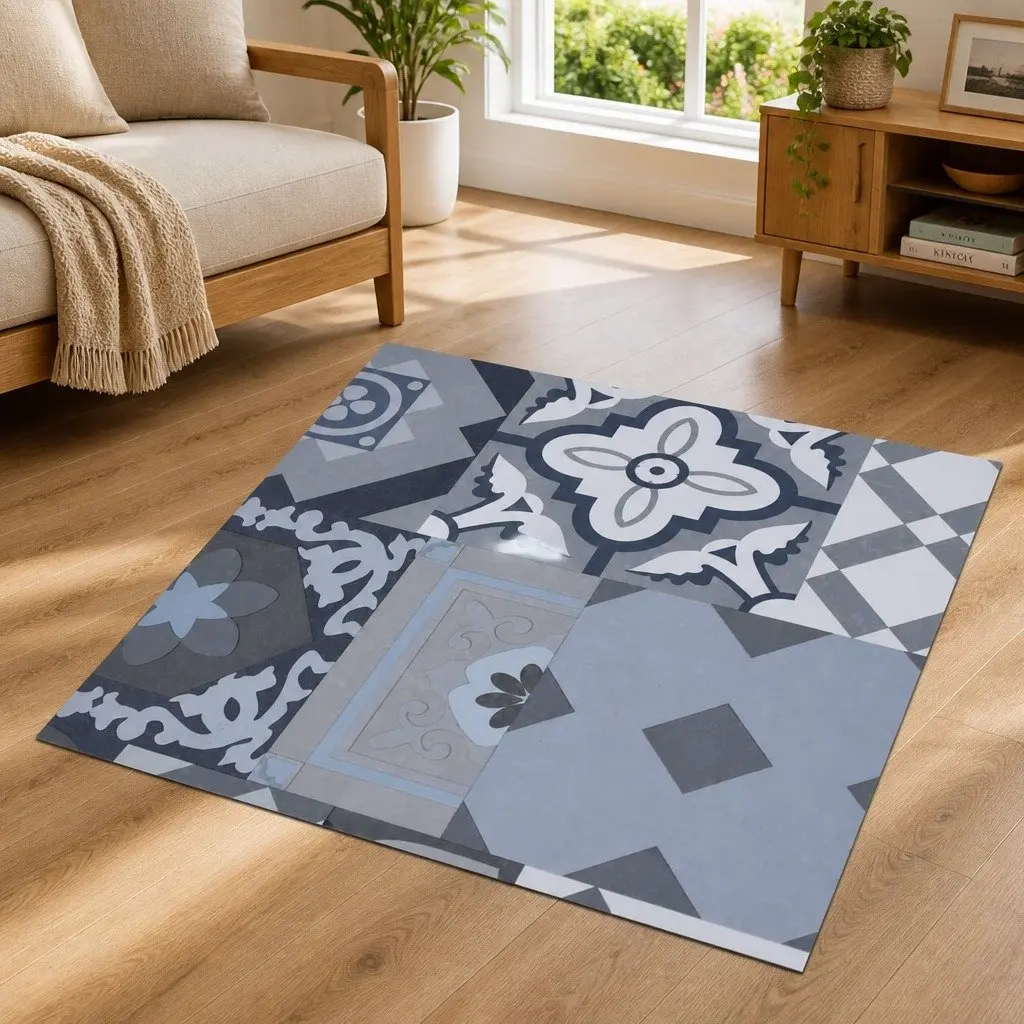Self-Adhesive Flooring Planks PVC 30.5 x 30.5 cm Wood Look Multicolour