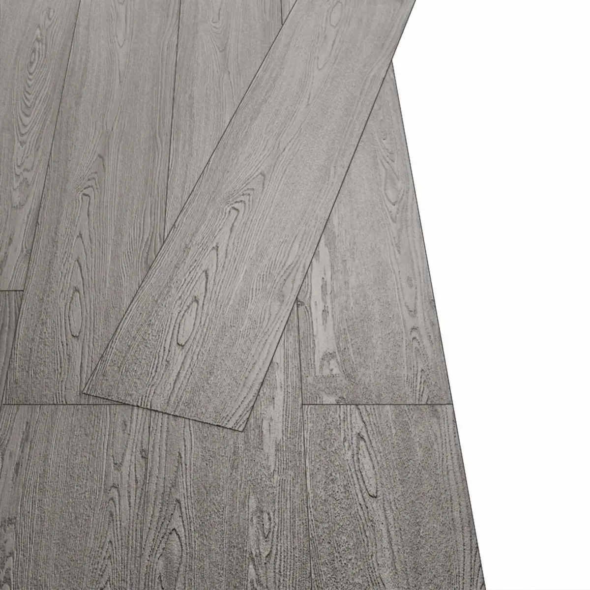 PVC Flooring Planks 18 pcs Dark Grey Self-Adhesive Indoor 2.51 m² Rigid
