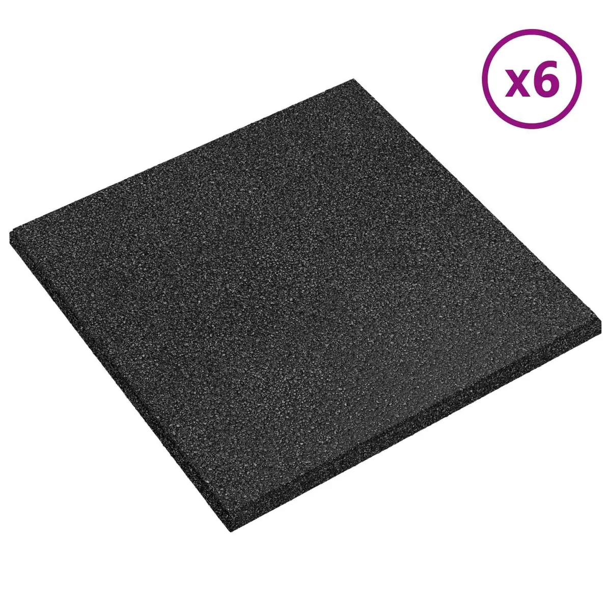 Black Fall Protection Tiles for Outdoor Use