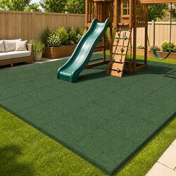 Premium Outdoor Fall Protection Tiles 50 x 50 cm 6 Pack