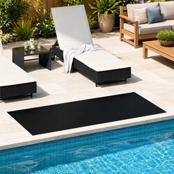 Outdoor Floor Mat Black 1x2m Heavy Duty Garden Garage Workshop Utility