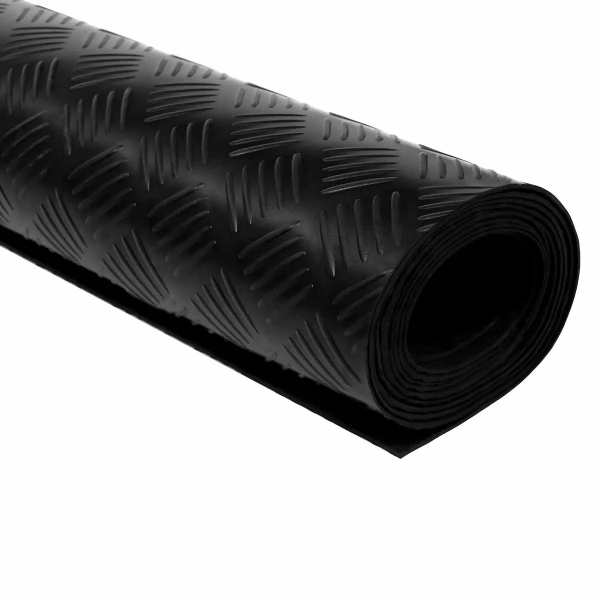 Black Rubber Floor Mat for Outdoor Use