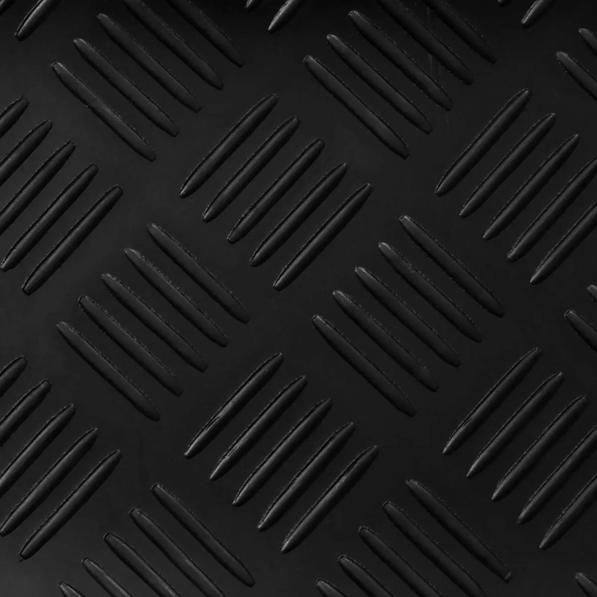 Black Rubber Floor Mat for Outdoor Use