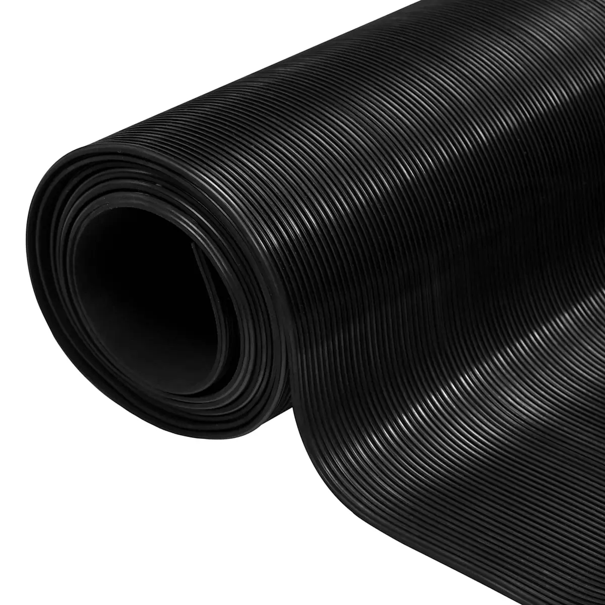 Black Rubber Floor Mat 1 x 5 m for Outdoor & Indoor Use