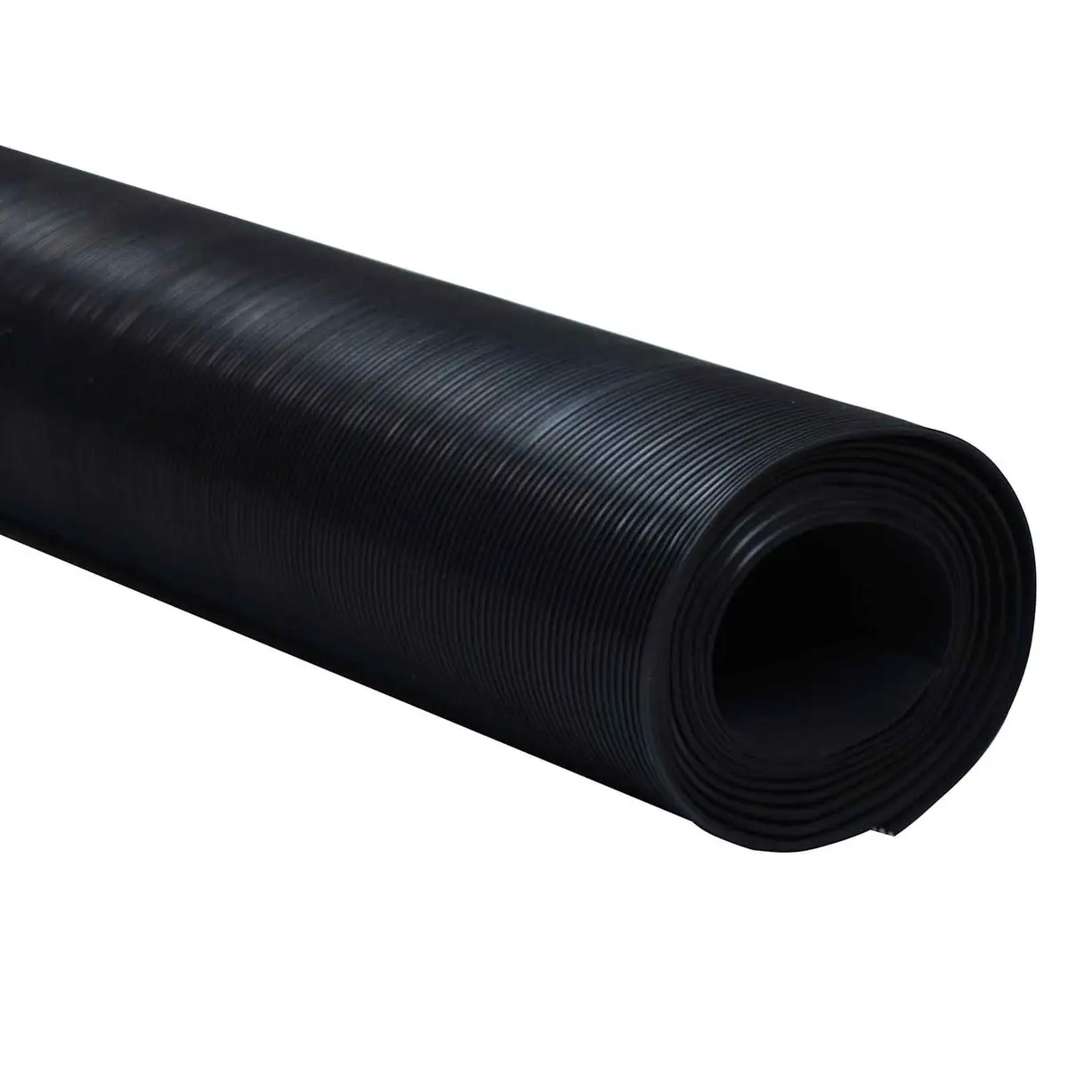 Black Rubber Floor Mat 1 x 5 m for Outdoor & Indoor Use