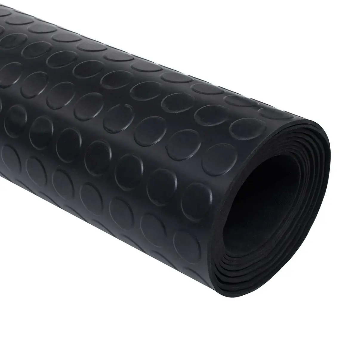 Outdoor Rubber Floor Mat Black 1 x 5 m Flexible Durable Garden Patio Protective